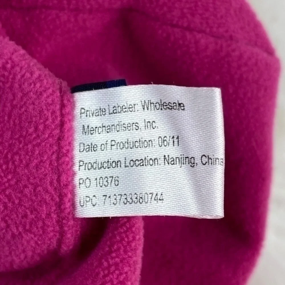 Falls Creek Hat and Mittens Winter Girls Polka Dot Soft Warm Fleece